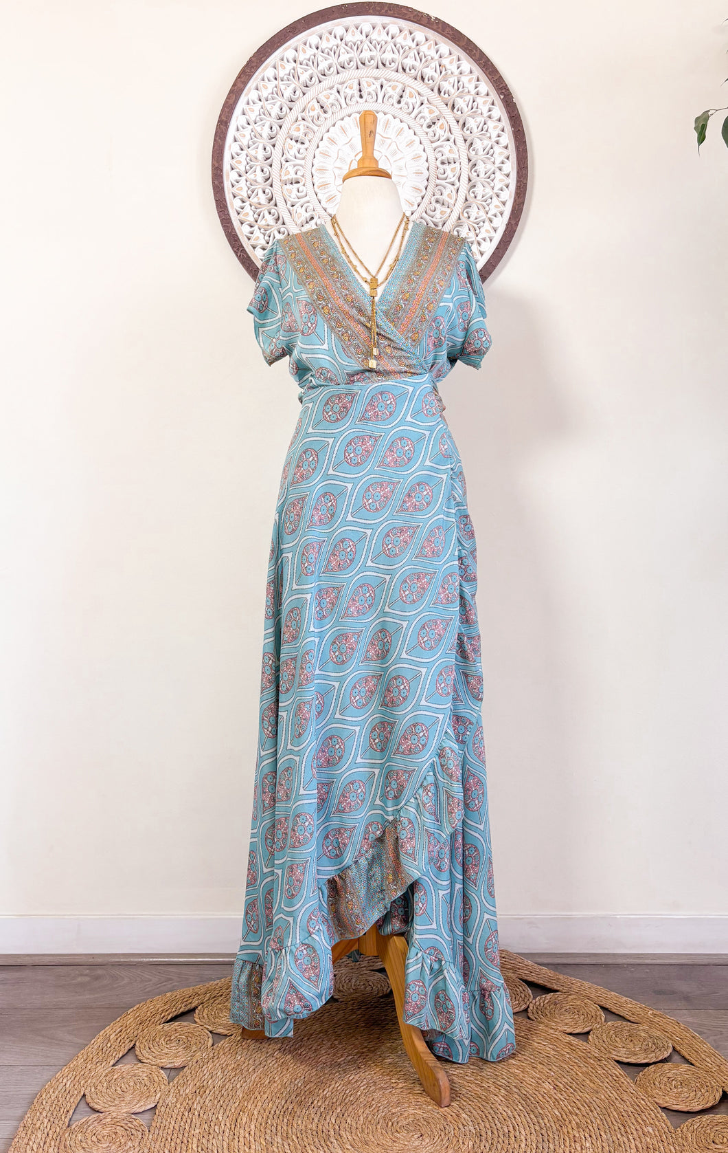 Vestido Tiana Cielo (S-M)