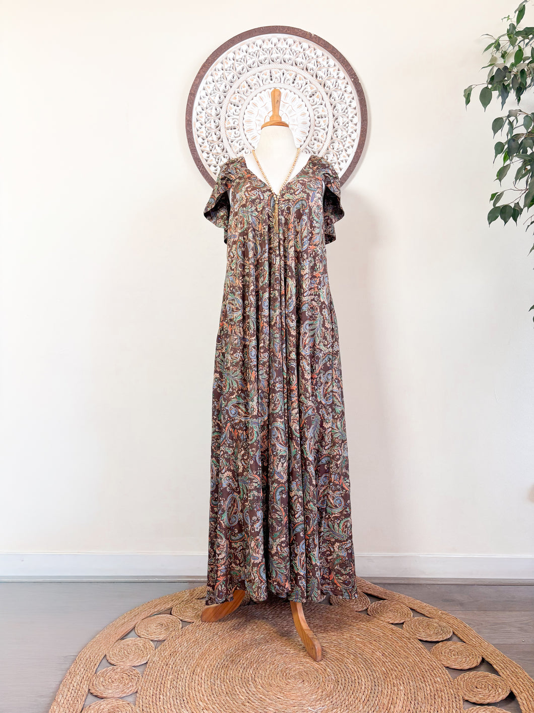 Vestido Ananda Mehendi Gold (M-L)