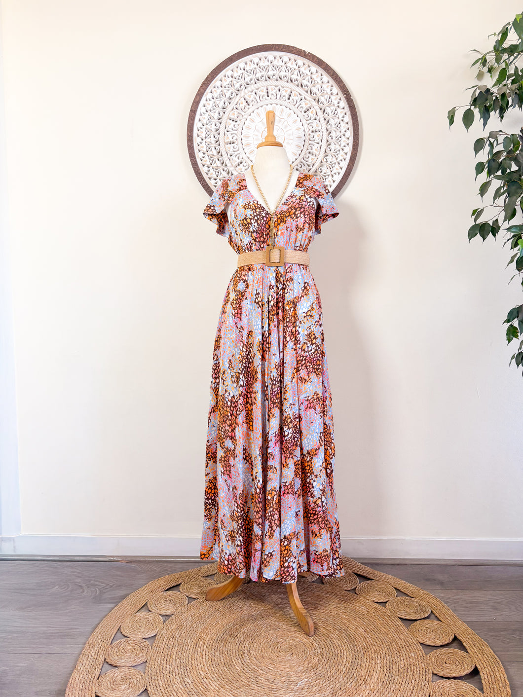 Vestido Ananda Animal Print (S-M)