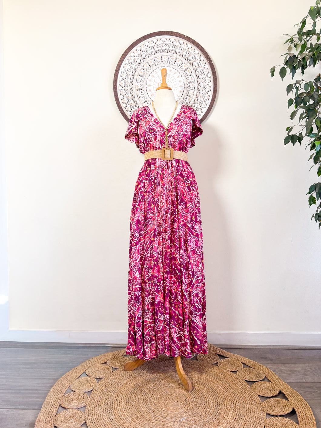 Vestido Ananda Fucsia (S-M)