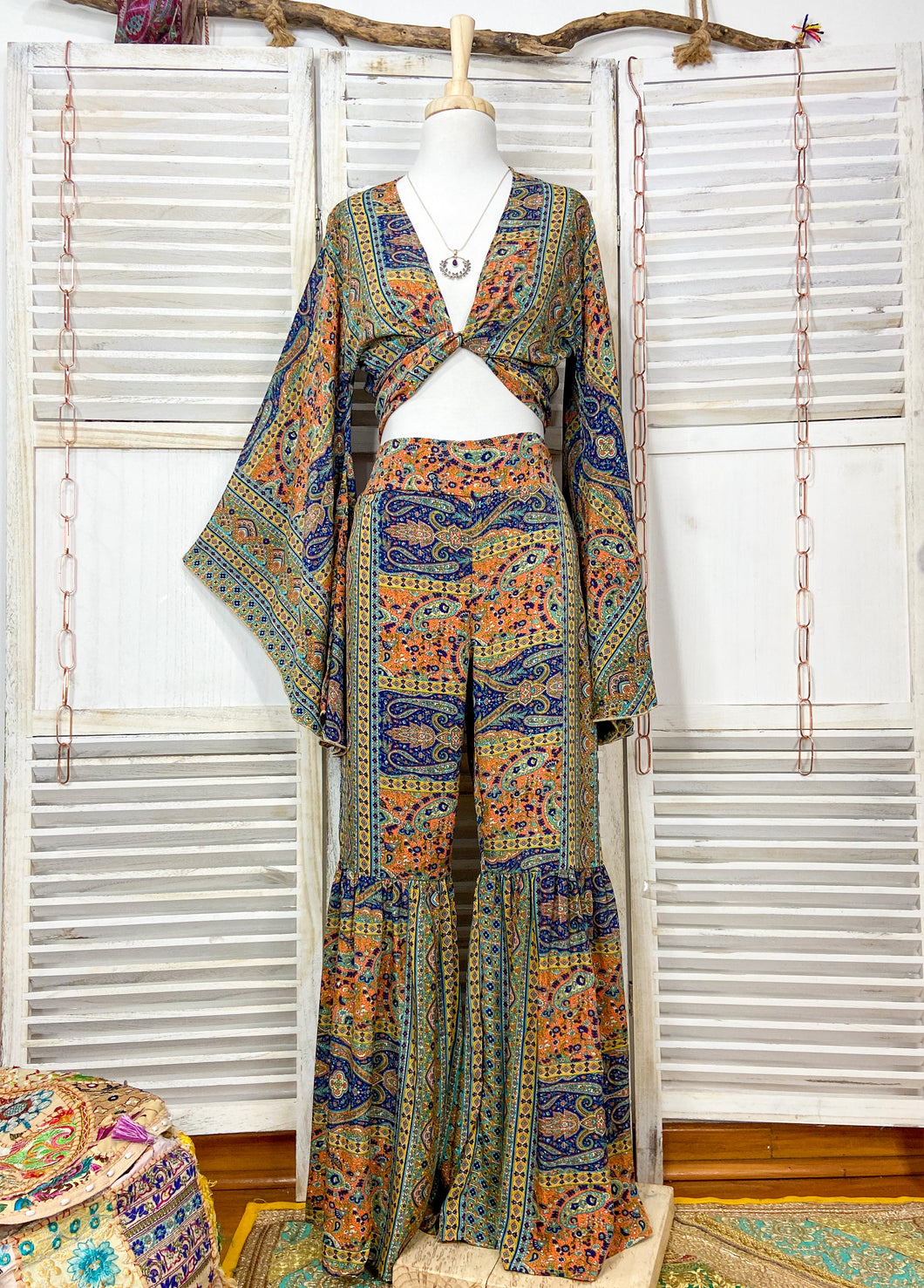 Conjunto Sirena Naranja (S-M)