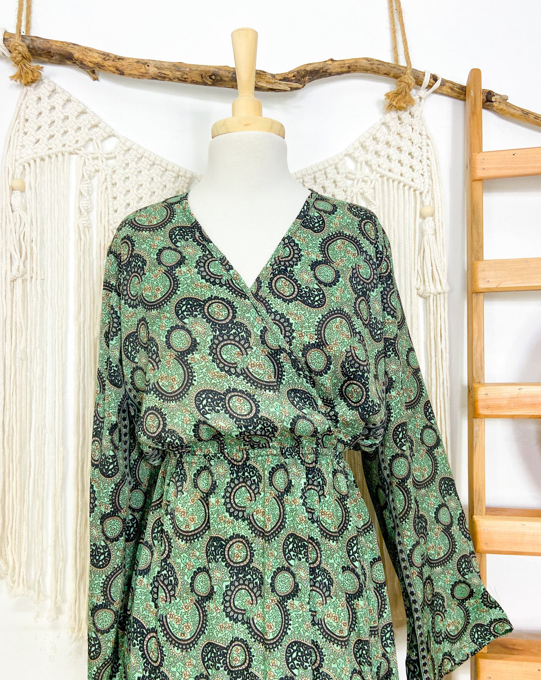 Vestido Imperio Verde (S-M)