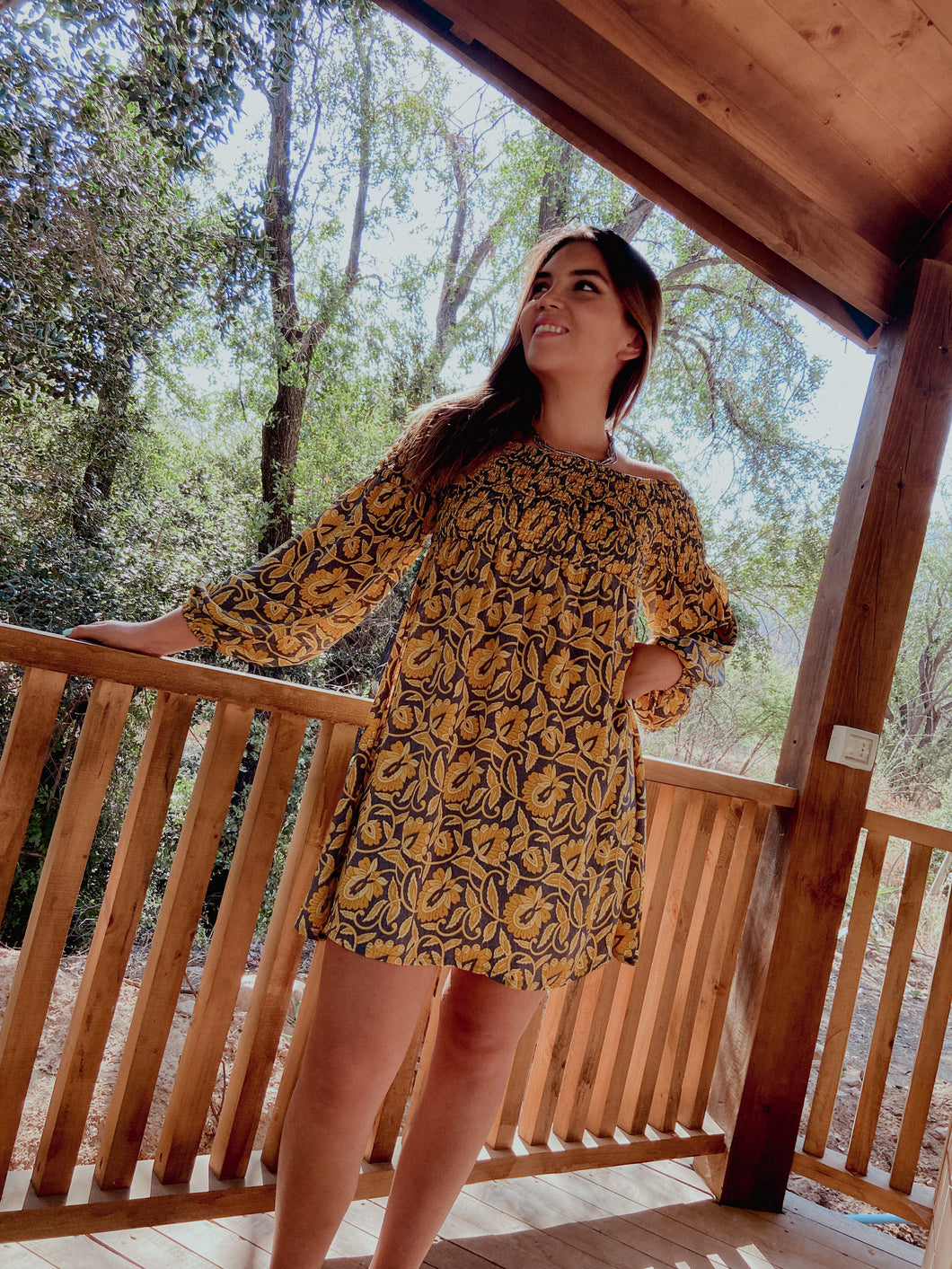 Vestido Pushkar Mostaza (estándar)