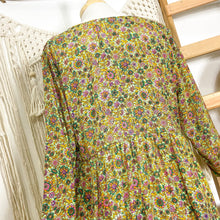 Cargar imagen en el visor de la galería, Vestido Aires Verde Flor (M-L)
