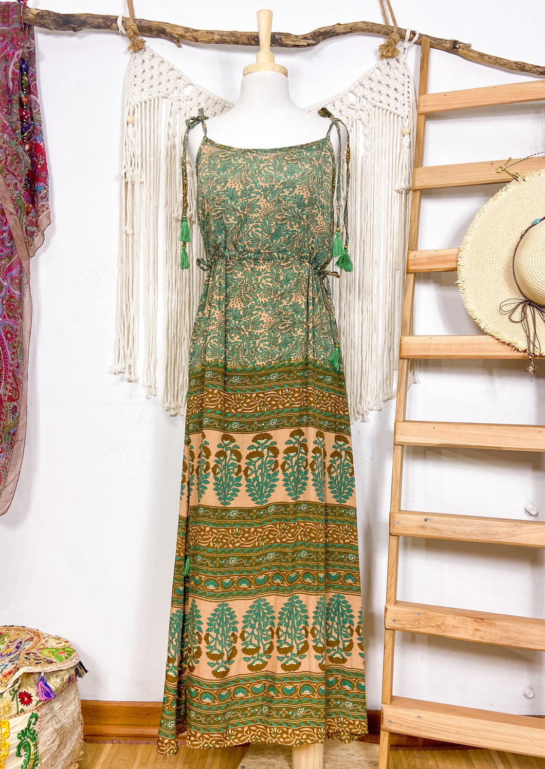Vestido Sajda Verde (S-M)