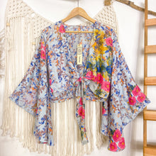 Cargar imagen en el visor de la galería, Top kimono Flor Fucsia (estándar)
