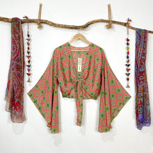 Cargar imagen en el visor de la galería, Top Kimono Coral (estándar)
