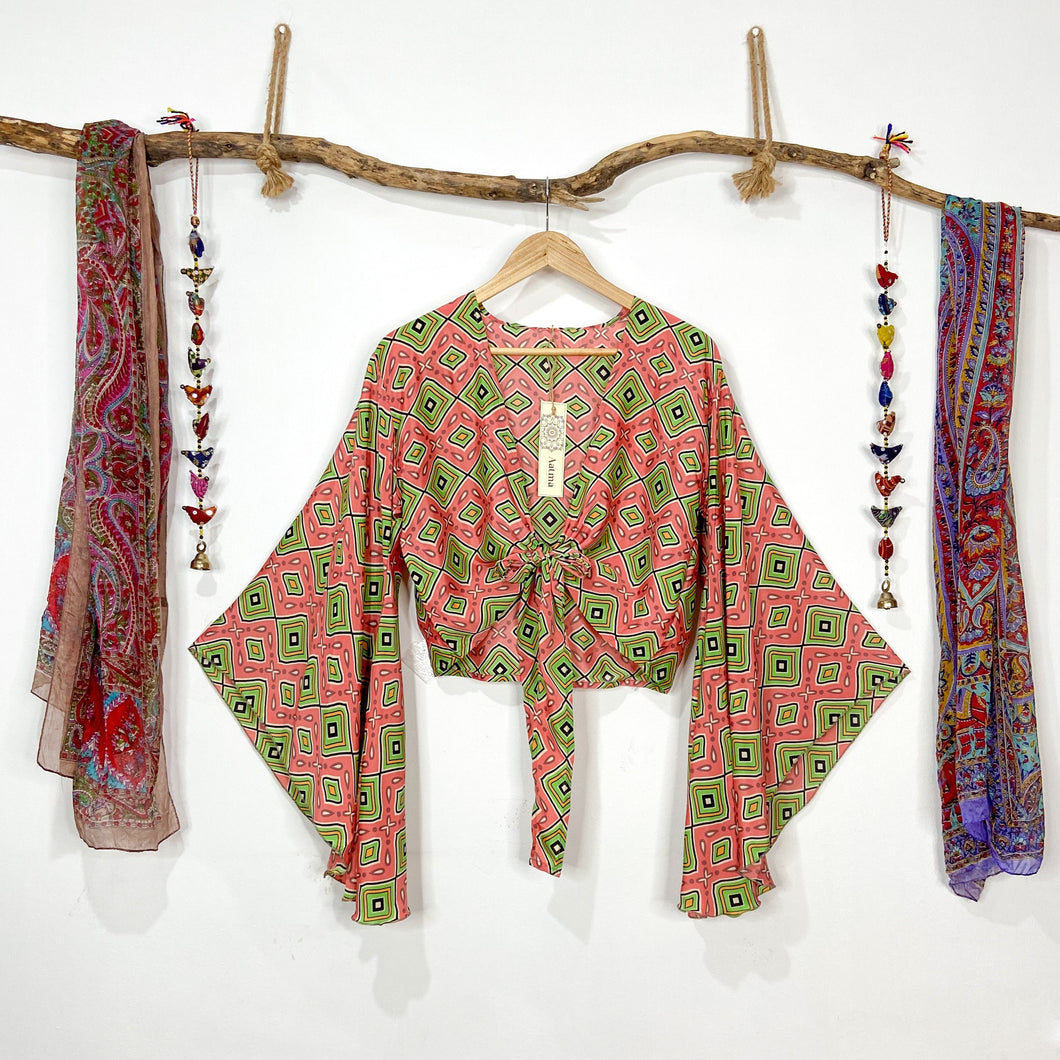 Top Kimono Coral (estándar)