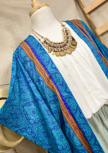 Cargar imagen en el visor de la galería, Kimono Largo Calipso Azul (S-L)
