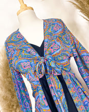 Cargar imagen en el visor de la galería, Vestido Kimono Azul (M-L)
