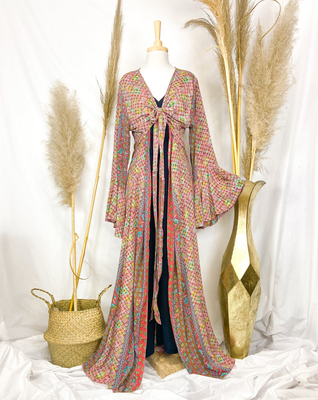 Vestido Kimono Coral (M-L)