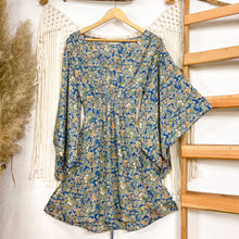 Cargar imagen en el visor de la galería, Vestido Soul Azul Flor (M-L)
