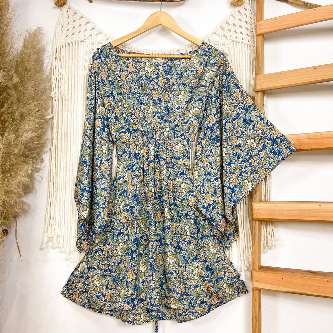 Vestido Soul Azul Flor (M-L)