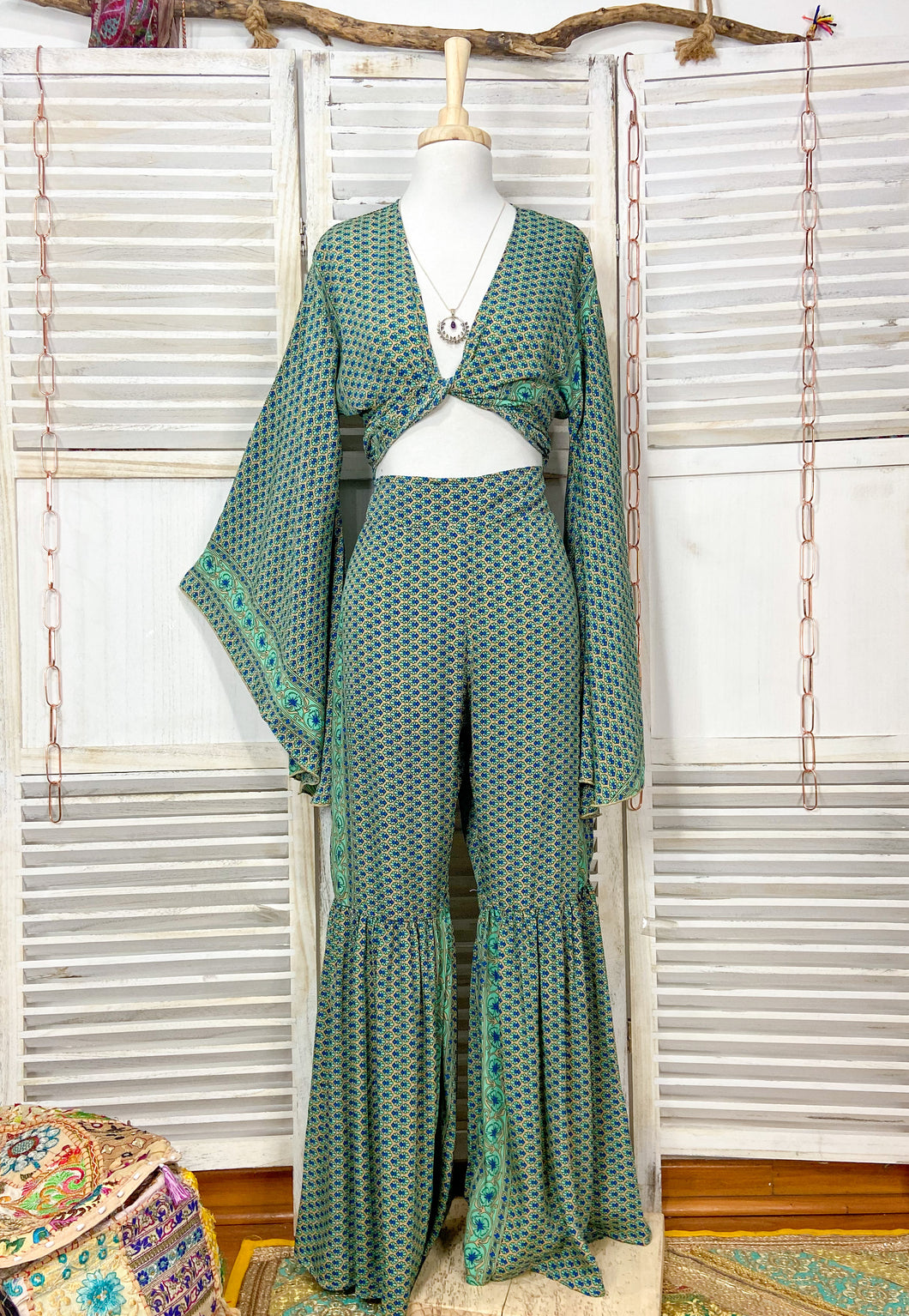 Conjunto Sirena Print Verde (S-M)