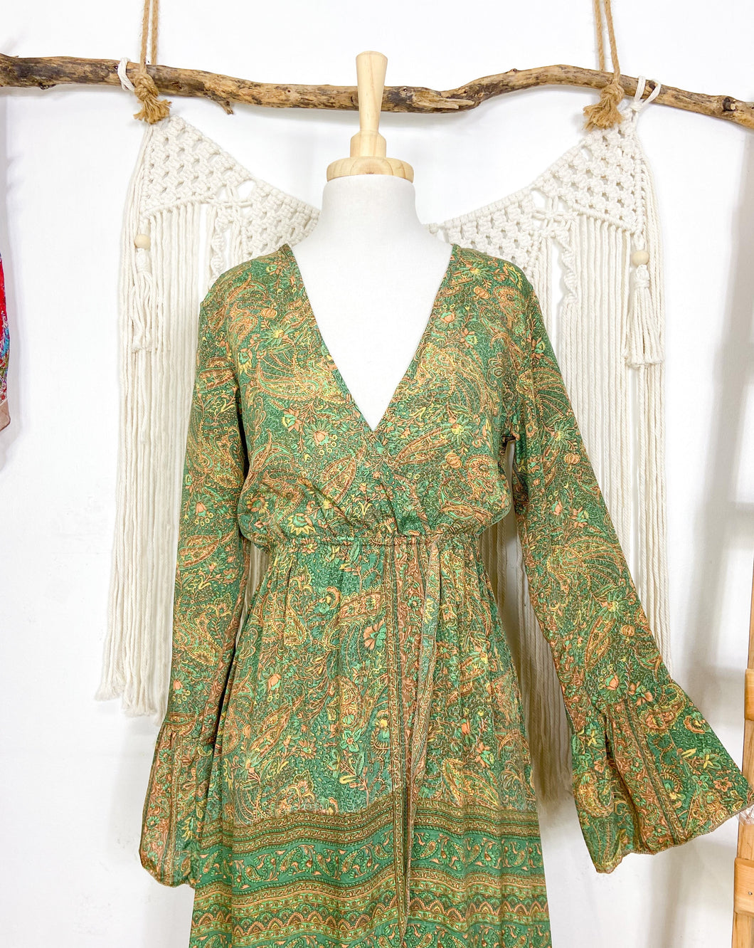 Vestido Gipsy Verde (S-M)