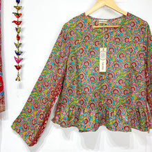 Cargar imagen en el visor de la galería, Blusa Orquídea Verde (M)
