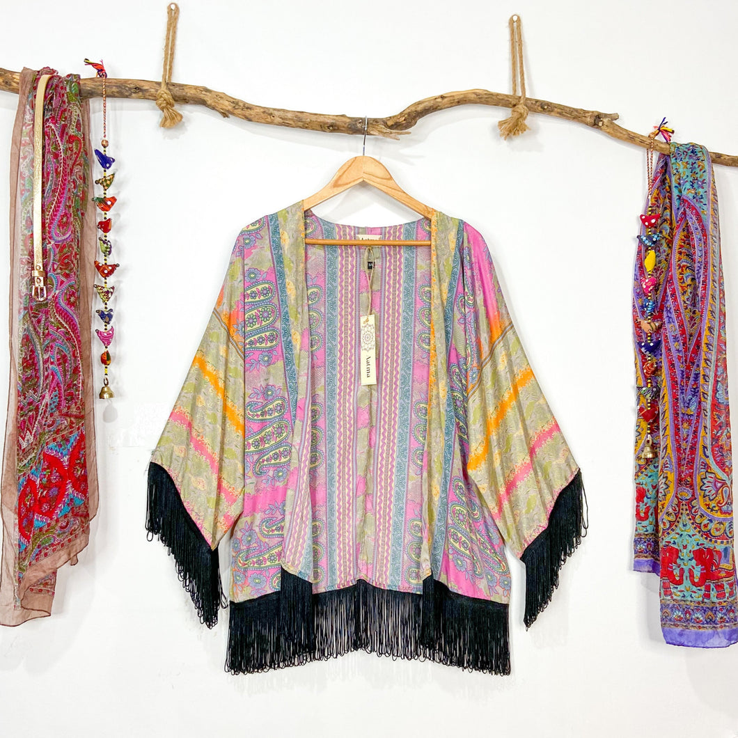Kimono Flecos Rosa Print (estándar)