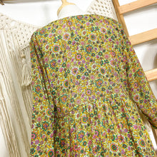 Cargar imagen en el visor de la galería, Vestido Aires Verde Flor (S-M)
