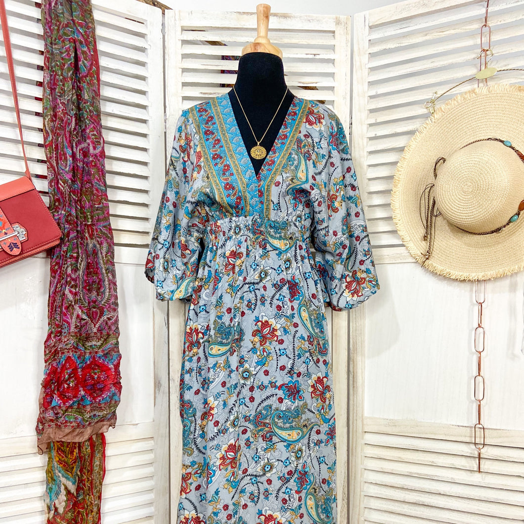 Vestido Anís Gris Azulado (S-L)