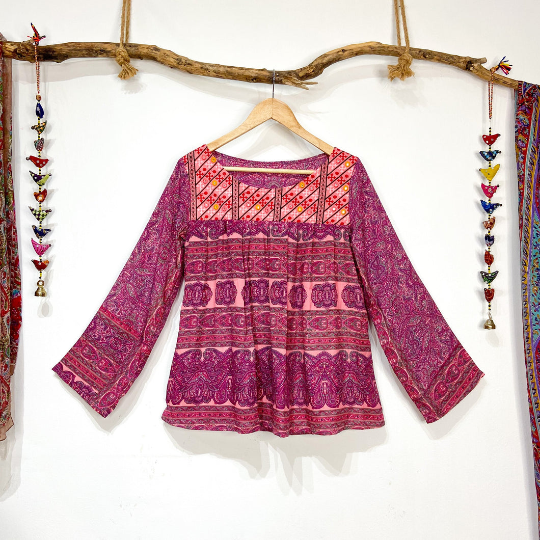Blusa Espejos Fucsia (S-M)