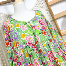 Cargar imagen en el visor de la galería, Vestido Aires Verde Flor (M-L)
