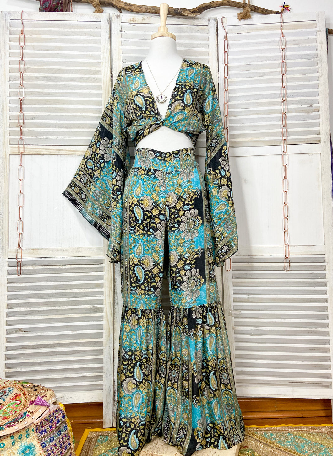 Conjunto Sirena Mar de Flor (S-M)