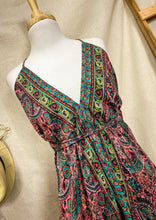 Cargar imagen en el visor de la galería, Vestido Amatista Green Pink (estándar)
