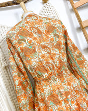 Cargar imagen en el visor de la galería, Vestido Gipsy Verde Flor (M-L)
