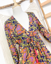 Cargar imagen en el visor de la galería, Vestido Lottus Azul Flor (S-M)
