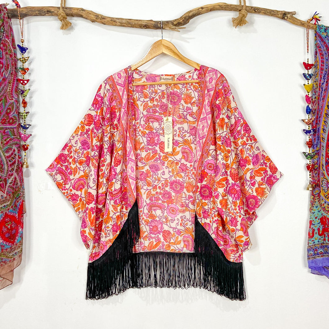 Kimono Flecos Fucsia (estándar)