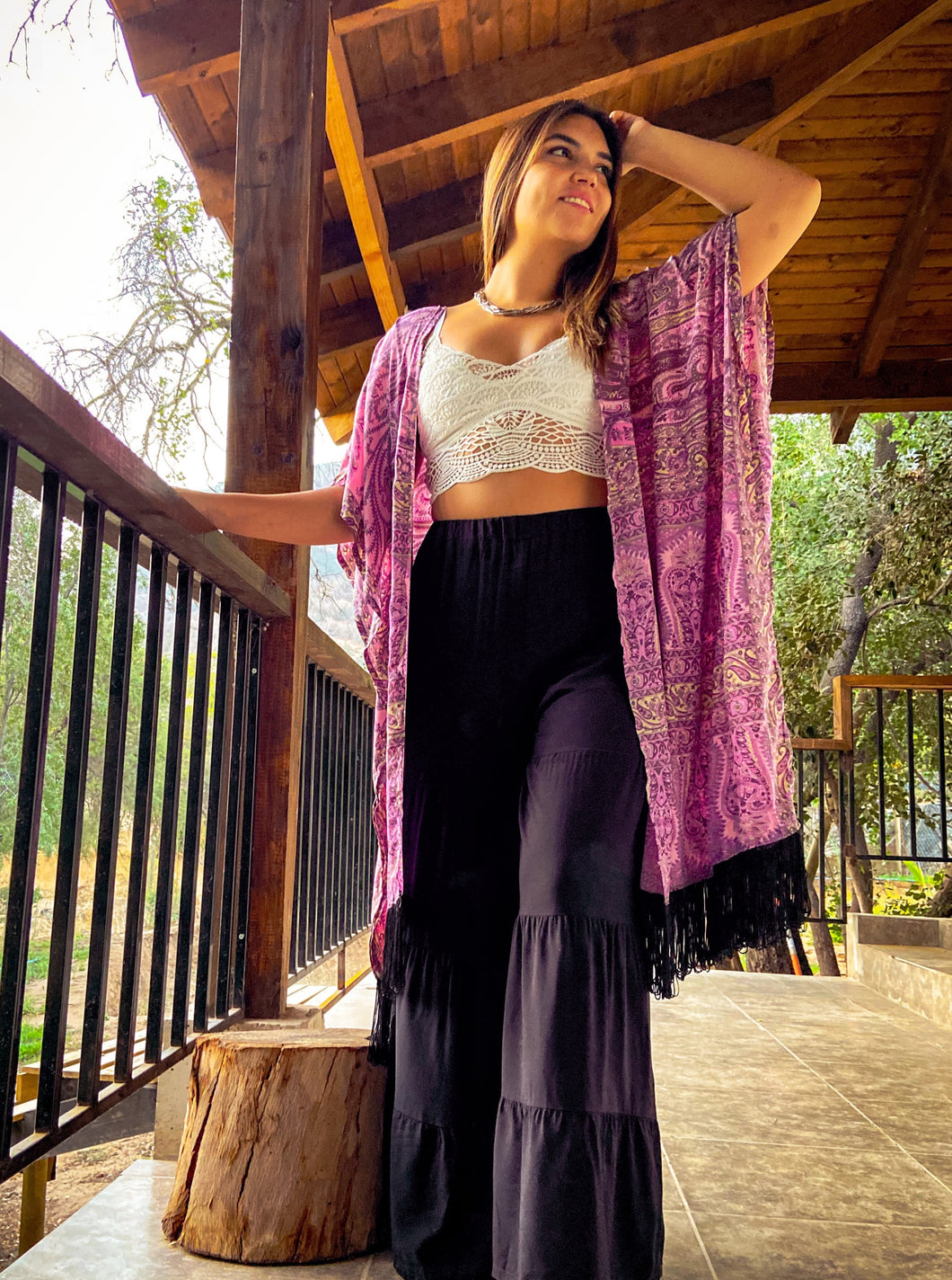 Kimono Flecos Rosa (estándar)