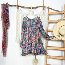 Cargar imagen en el visor de la galería, Vestido Aires Pink Blue (S-M)
