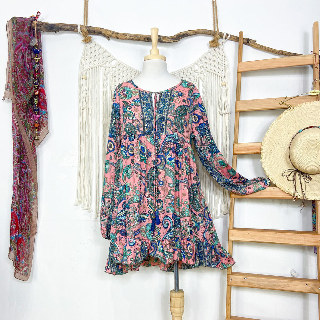 Vestido Aires Pink Blue (S-M)