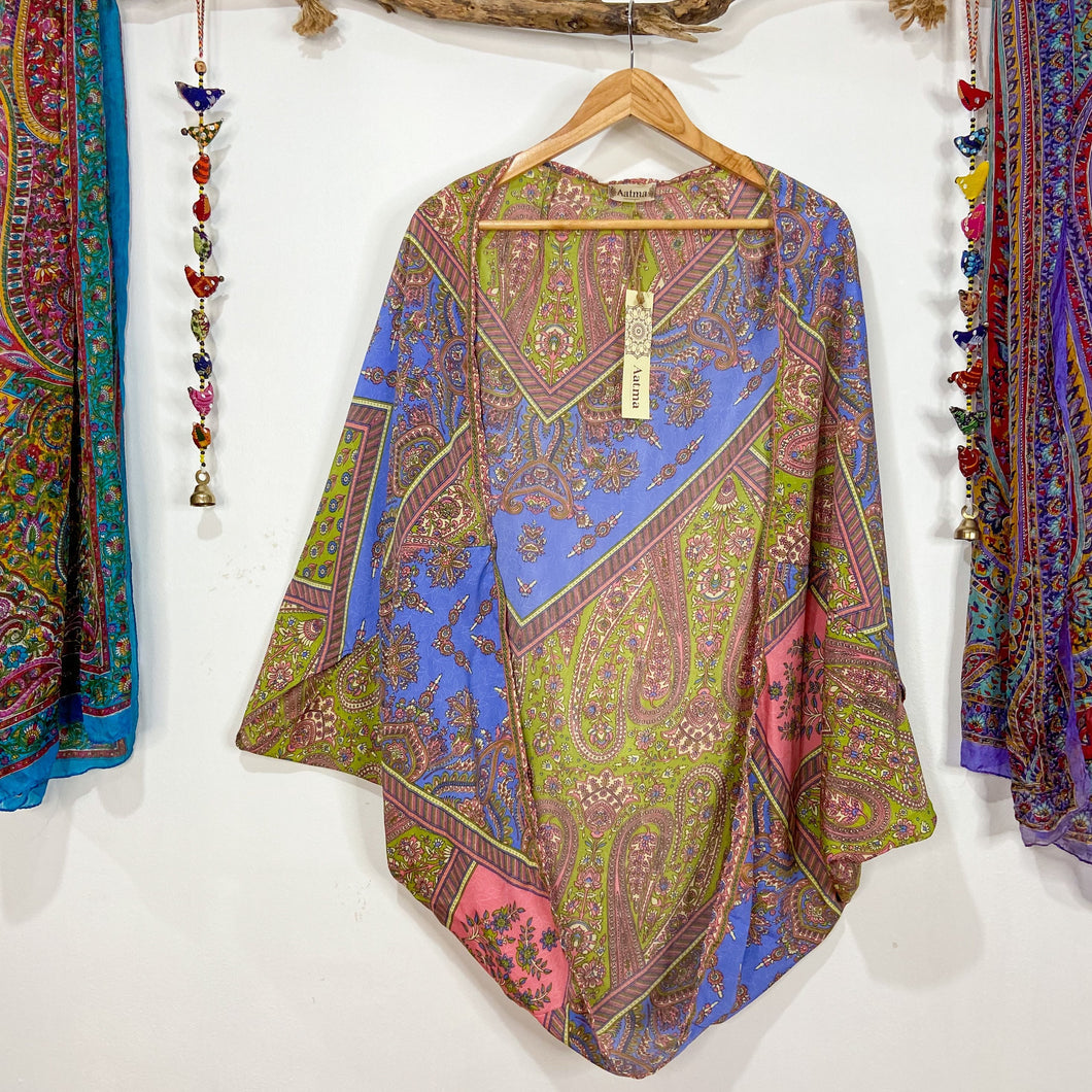 Kimono Menta Lila Verde