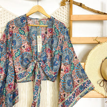 Cargar imagen en el visor de la galería, Top Kimono Blue (estándar)
