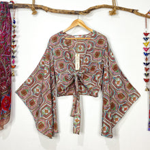 Cargar imagen en el visor de la galería, Top Kimono Terracota
