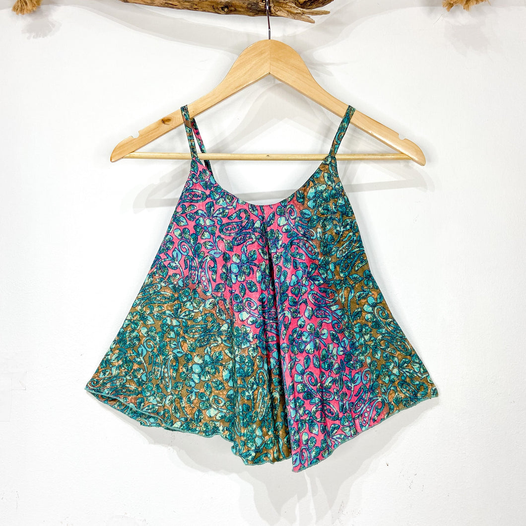 Top Alba Fucsia Verde (XS)
