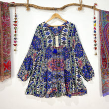 Cargar imagen en el visor de la galería, Vestido Aires Azul (M-L)
