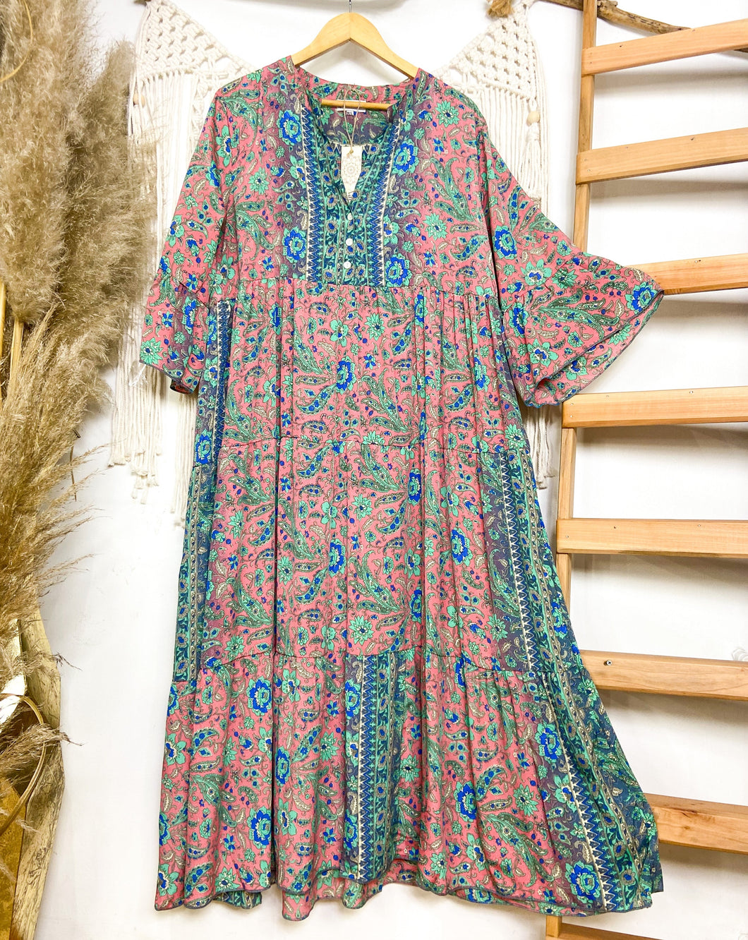 Vestido Eva Rosa Azul (M-L)