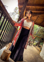 Cargar imagen en el visor de la galería, Kimono Lazo Gris Coral (estándar)
