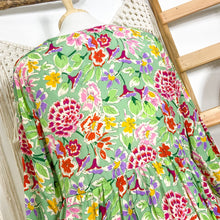 Cargar imagen en el visor de la galería, Vestido Aires Verde Flor (M-L)
