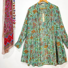 Cargar imagen en el visor de la galería, Vestido Queen Verde Agua (S-M)

