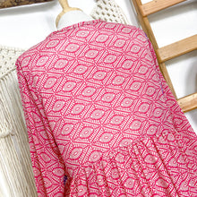Cargar imagen en el visor de la galería, Vestido Aires Etnico Fucsia (S-M)
