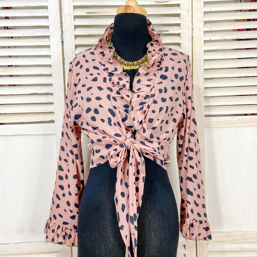Top Aura Print Rosa (S-M)