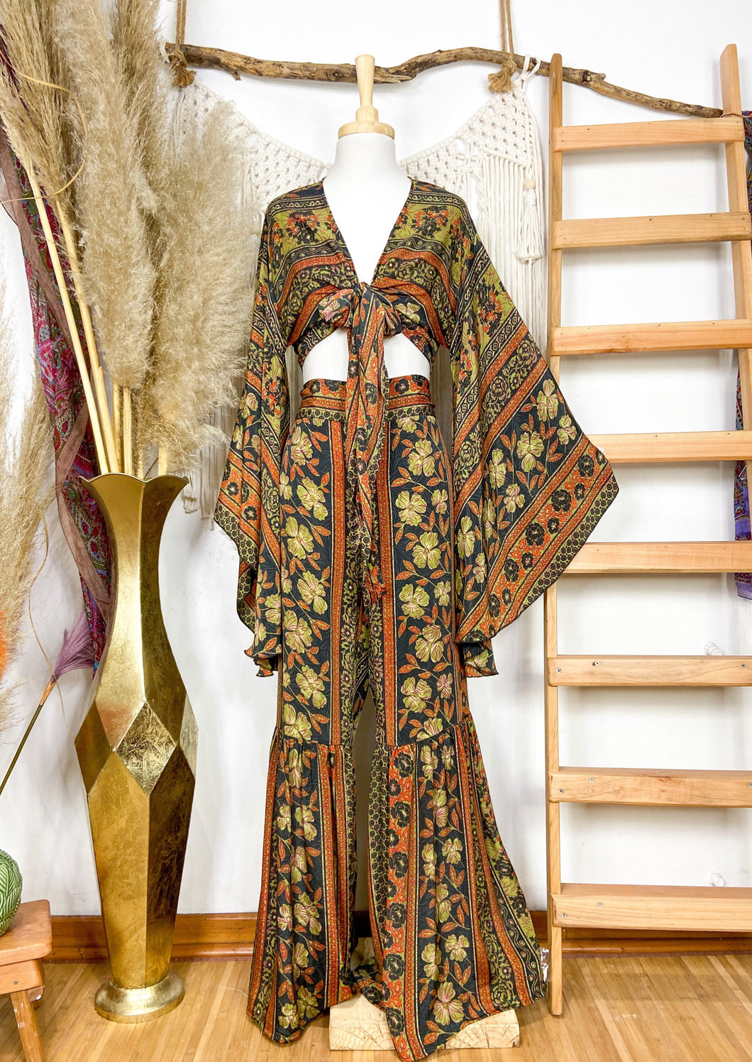 Conjunto Sirena Verde Hojas (L-XL)