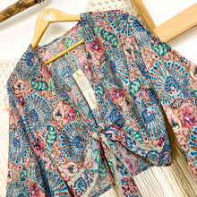 Cargar imagen en el visor de la galería, Top Kimono Blue (estándar)
