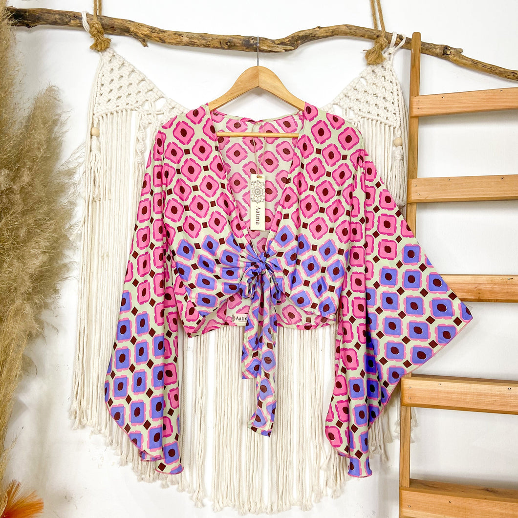 Top Kimono Lila Pink (estándar)