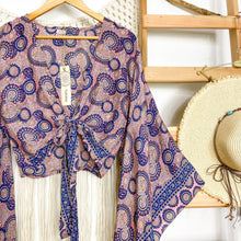 Cargar imagen en el visor de la galería, Top Kimono Pink Blue (estándar)
