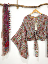 Cargar imagen en el visor de la galería, Top Kimono Terracota
