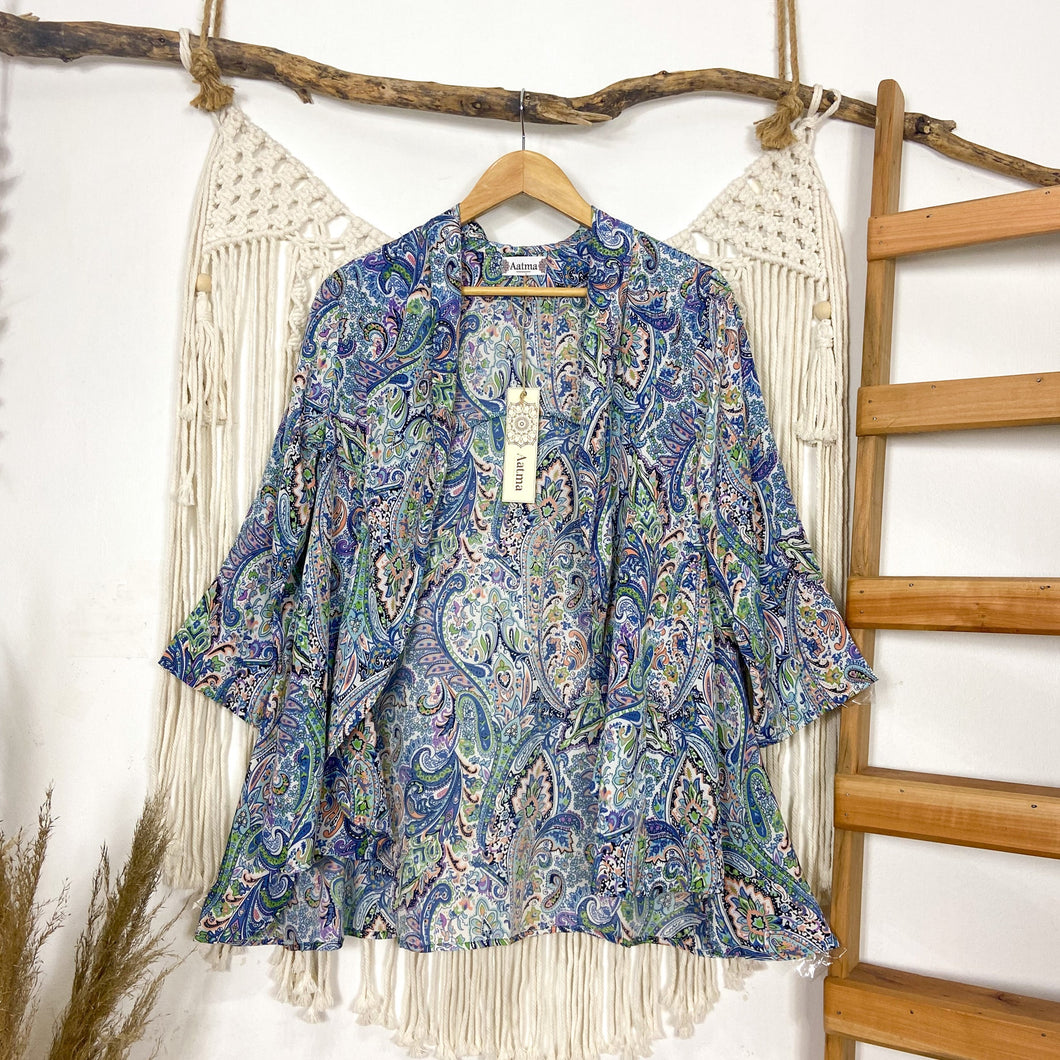 Kimono Blazer Azulado (S-M)